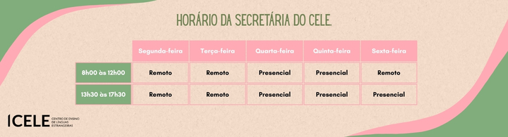 Banner novo horário secretaria 2